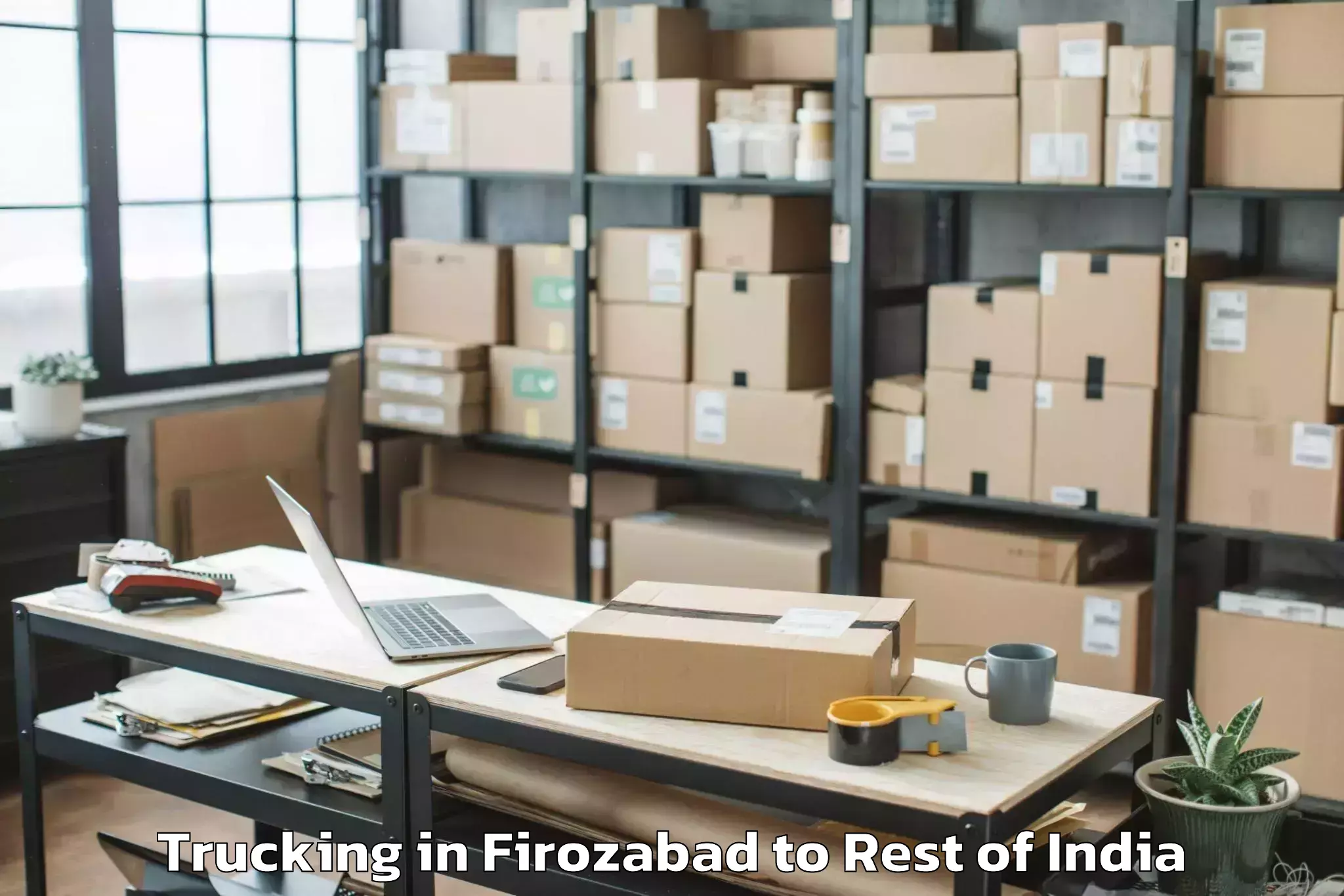 Easy Firozabad to Sarai Ikdil Trucking Booking